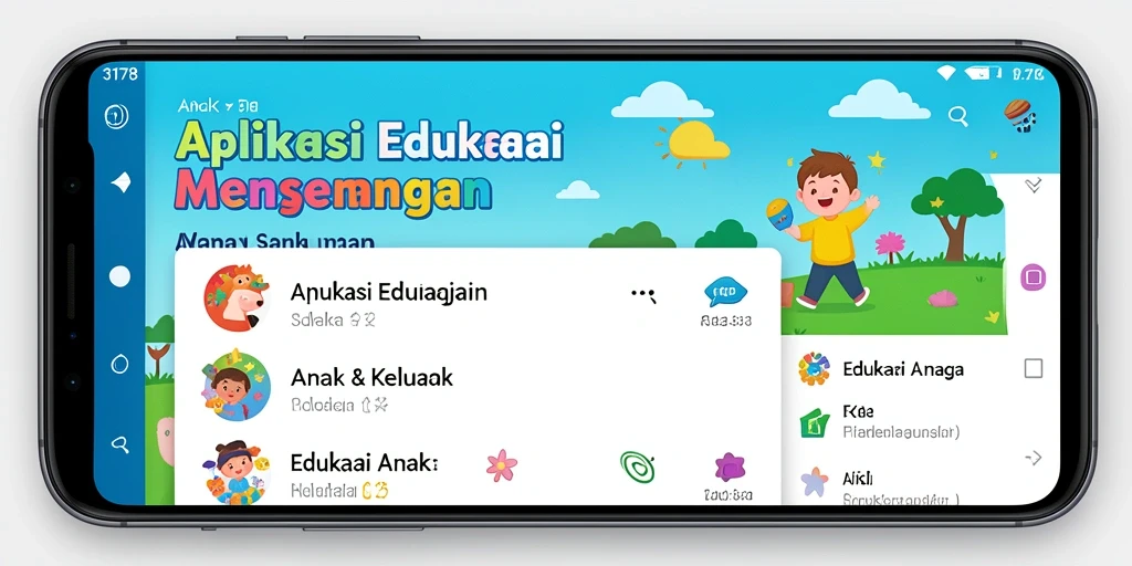 Antarmuka menarik dari aplikasi Edukasi Anak 3178.